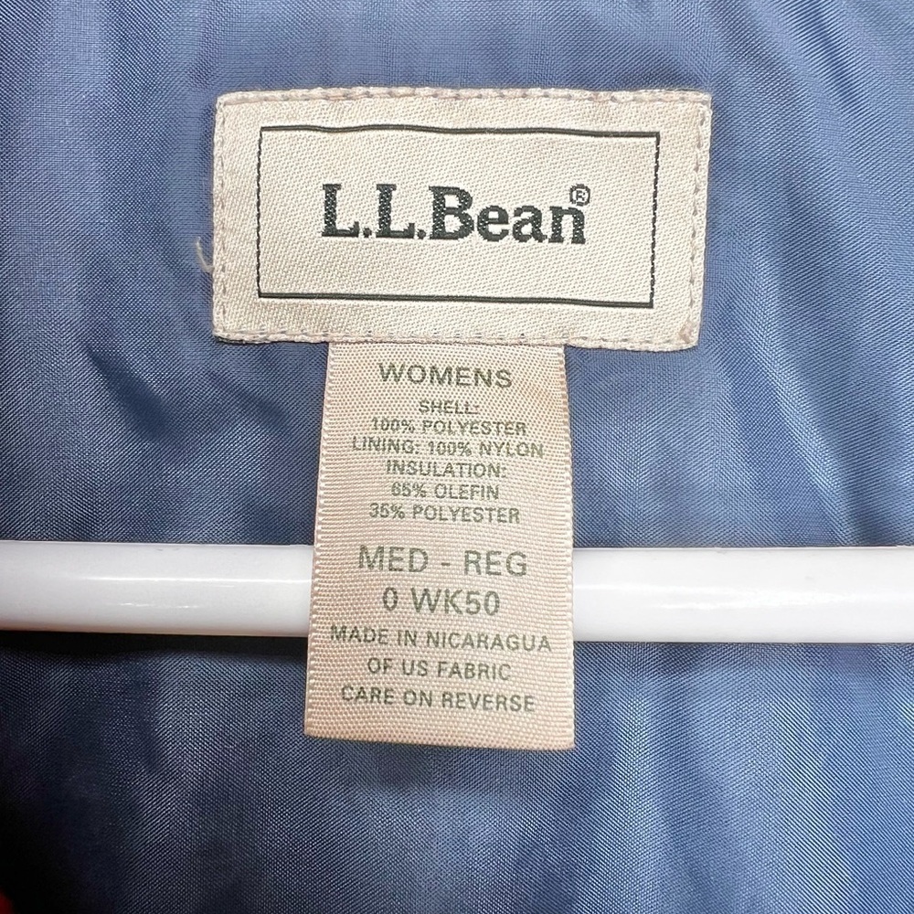 L.L. Bean Women’s Red Fleece Pea Coat Pullover Size Medium - Picture 2 of 5